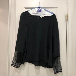 Black silk blouse